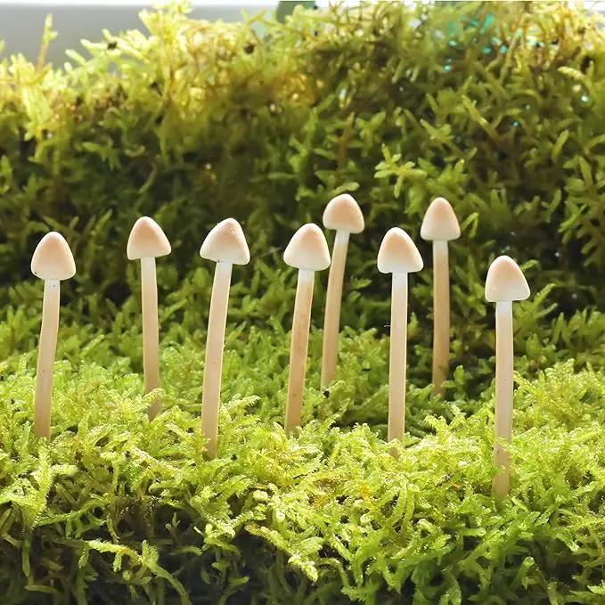 8-Pack Clay Mushrooms,Mini Fake Mushrooms,Handmade Small Mushroom,DIY Miniature Landscape Accessories,Miniature Fairy Garden Supplies,Desktop Miniature Ornaments,Christmas Decorations. by GreenHaven Gardens