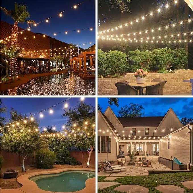 Meconard 48 Pack S14 LED String Light Bulbs, 1 Watt Shatterproof Replacement Bulbs for Patio Outdoor Sting Lights, E26 Medium Screw Base, Warm White 2200K, Non-Dimmable by GreenHaven Gardens