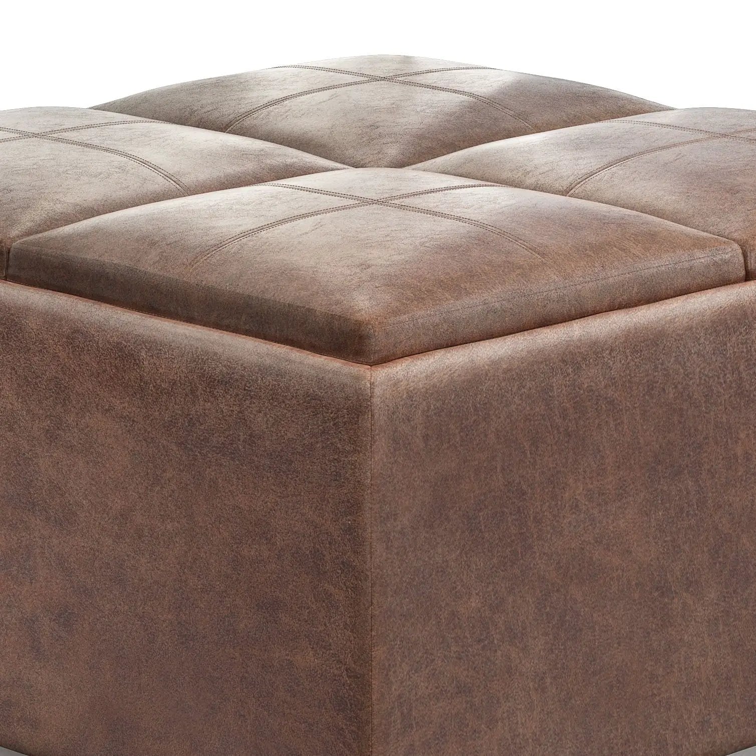 Avalon - Square Coffee Table, Storage Ottoman by Unique Piece Furniture