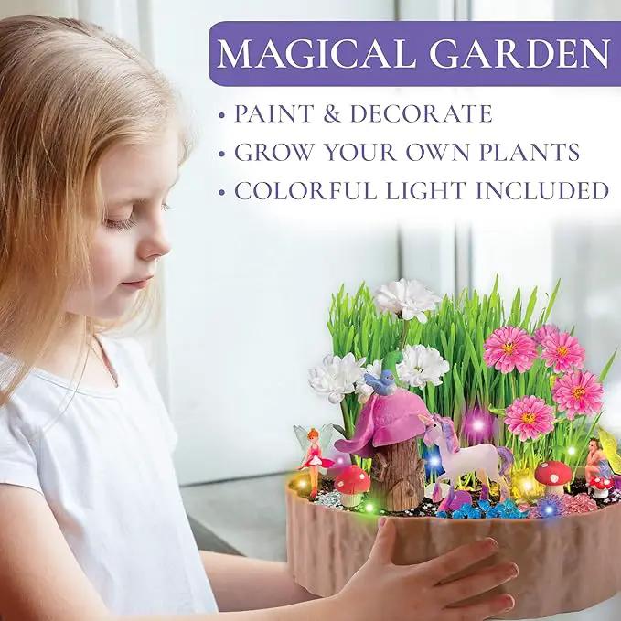 Hapinest DIY Unicorn & Fairy Garden Kit by GreenHaven Gardens