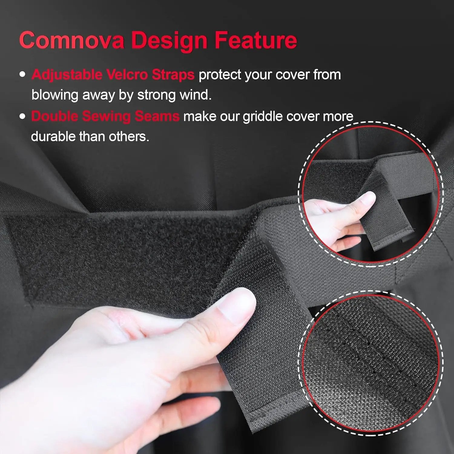 Comnova Grill Cover 52 Inch - BBQ Grill Covers for Weber Spirit 300 Series Gas Grill Heavy Duty & Waterproof, 7106 Weber Barbecue Cover for Spirit E310, Sprit E315, Spirit E330 and Spirit ii E310 by GreenHaven Gardens