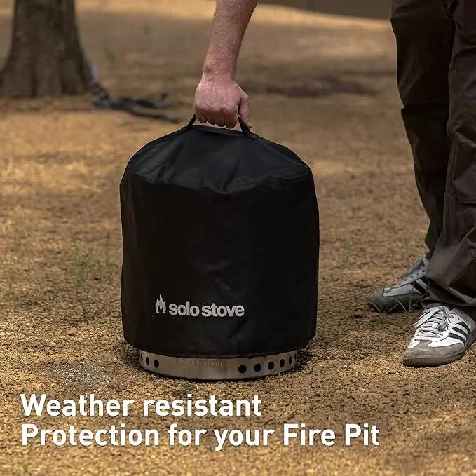 Solo Stove Ranger Big Yard Bundle | Includes Fire Pit, Stand, Shield & Shelter | Perfect for 2–4 People | Portable Wood Burning, Stainless Steel, 15.25in H x 15in Dia by GreenHaven Gardens