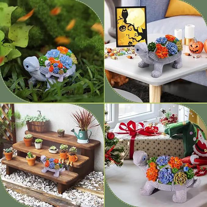 Eletorot Solar Turtle Garden Outdoor Statues: Outdoor Decor for Gardening Patio, Backyard, Yard, Birthday Gifts for Women Grandma Mom by GreenHaven Gardens