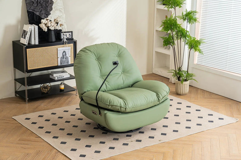 Power Recliner Swivel Glider USB Charger With tooth Music Player, Sleep, Working, Game And Leisure by HouseOfZazla