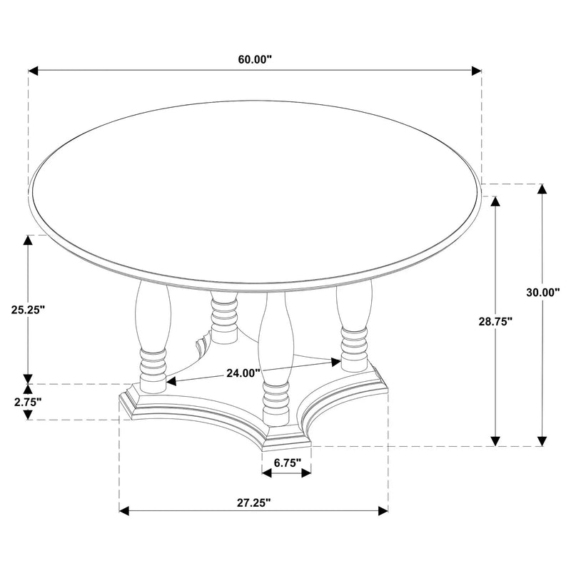 Claire - Round Dining Table Set by HouseOfZazla