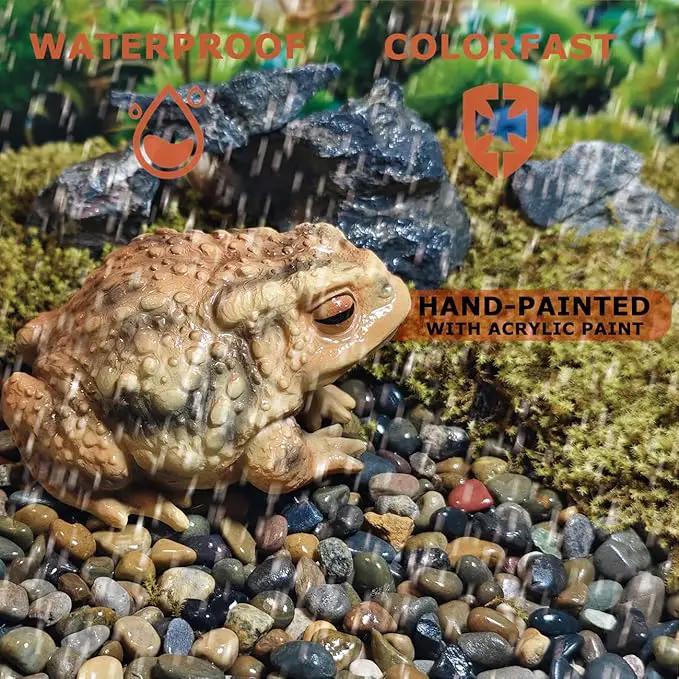 Sunthus Frog Toad Sculptures Garden Statues Yard Art Resin Decorations Outdoor Garden Decor by GreenHaven Gardens