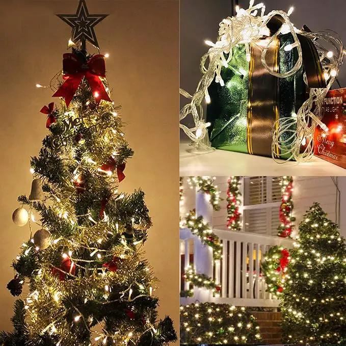 2 Pack 36ft 100 LED Battery Operated String Lights with Remote Timer Waterproof 8 Modes String Lights for Bedroom, Garden, Easter, Party, Christmas Indoor and Outdoor Decorations -Cool White by GreenHaven Gardens