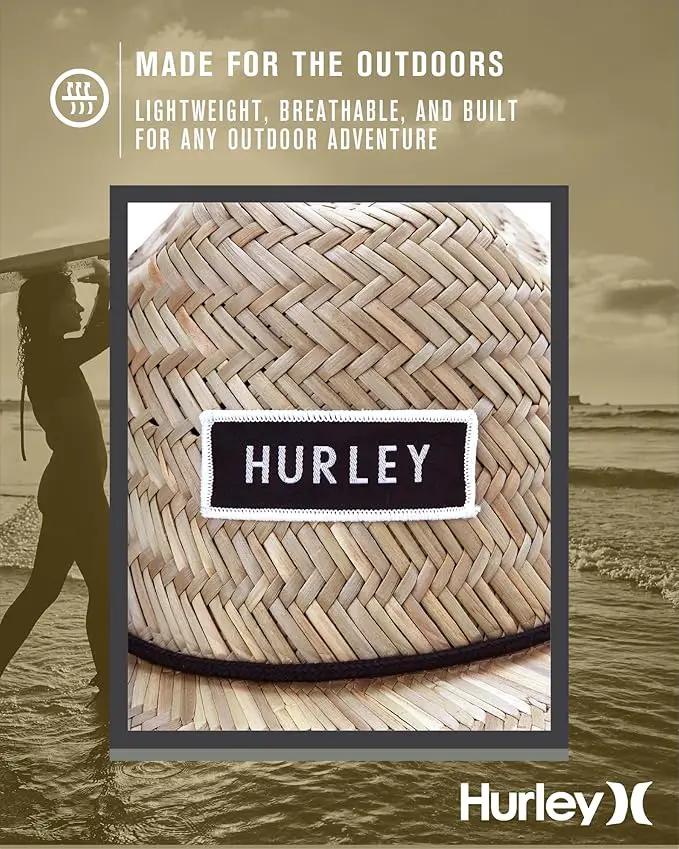 Hurley Men's Straw Hat - Bayside Lifeguard Straw Sun Hat by GreenHaven Gardens
