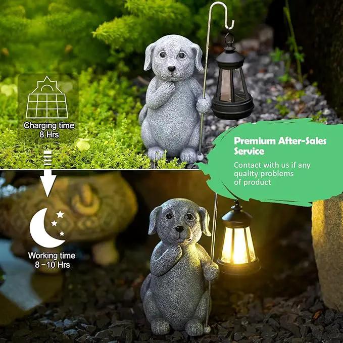 Solar Garden Decor Statues Figurine: Garden Art for Patio Balcony Yard Lawn - Unique Christmas Birthdays Gifts for Mom Grandma Women Wife Sister by GreenHaven Gardens
