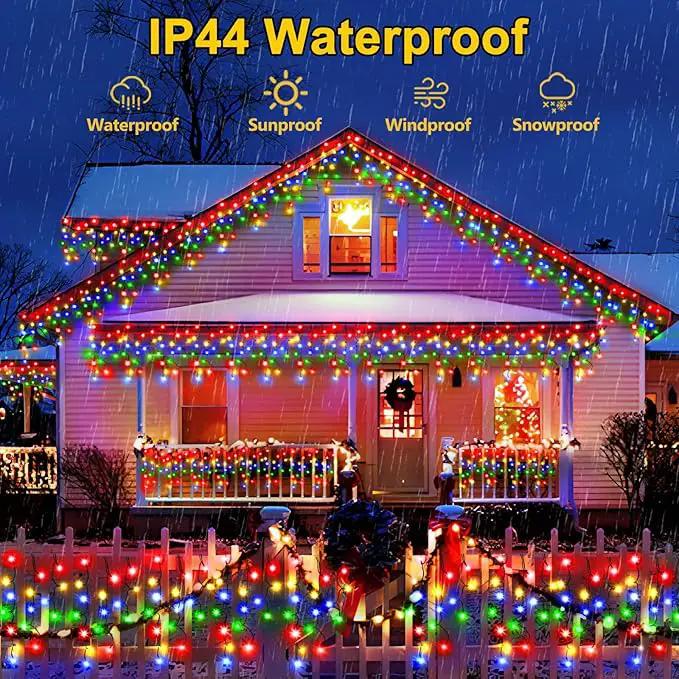 Hezbjiti 400LED Christmas Lights Outdoor 33FT Icicle Lights Dark Green Wire LED Icicle Lights Outdoor with 8 Modes 75 Drops Fairy String Lights for Christmas Decor Eaves Party Yard Garden by GreenHaven Gardens