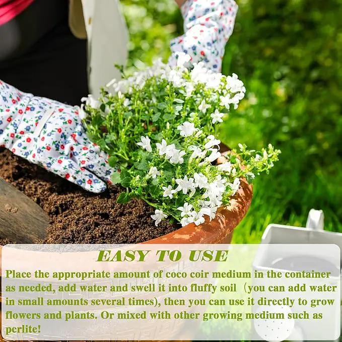 ZeeDix Organic Coco Coir Pellets Potting Soil, 150pcs 30mm Compressed Coconut Fiber Seed Starter Soil Pellets, Coco Peat Soil Discs for Indoor Outdoor Plants, Herbs, Houseplants, Flowers, Vegetables by GreenHaven Gardens