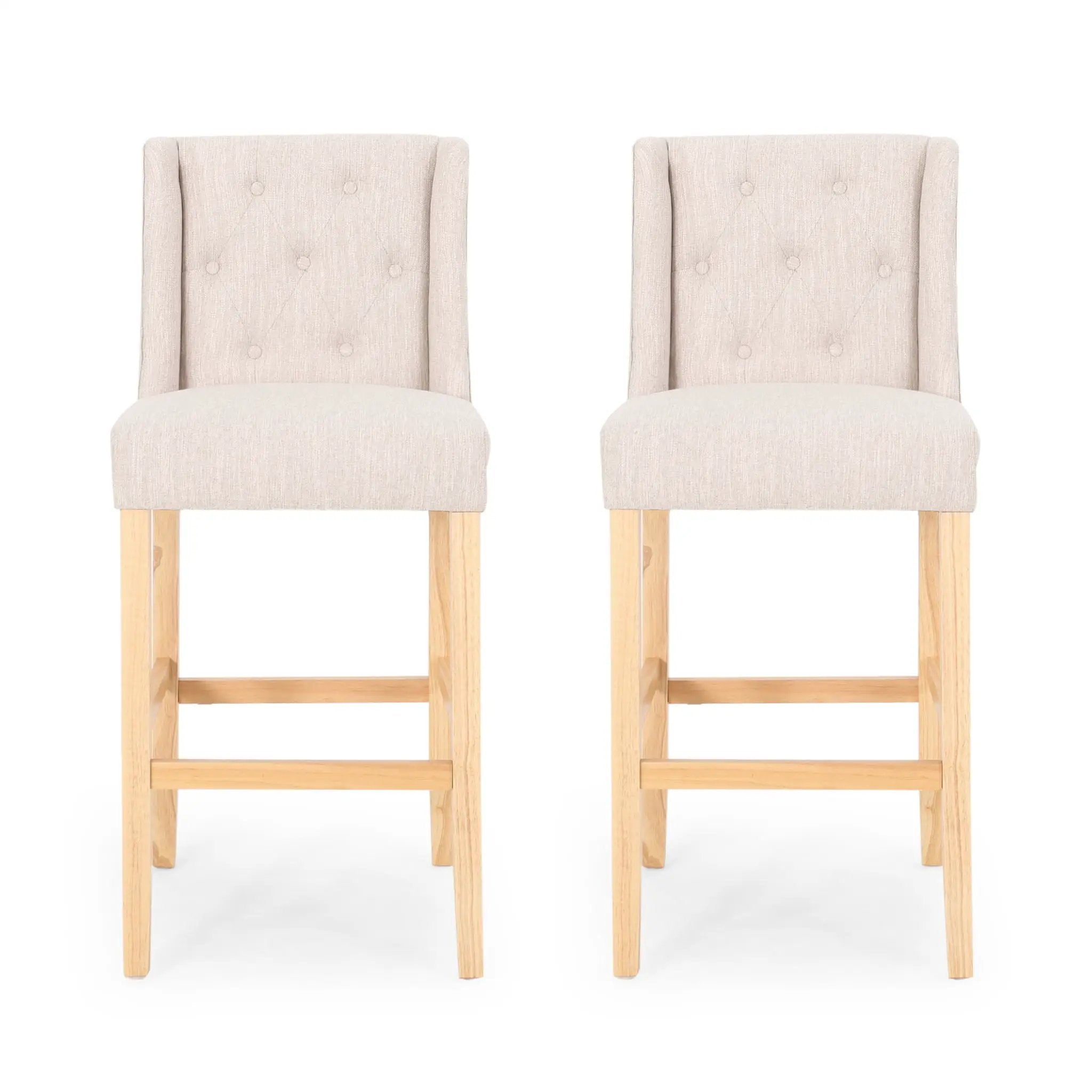 Ethereon Tufted Counter Stool (Set of 2) by HouseOfZazla
