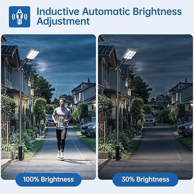 6000W Solar Street Lights Outdoor – 240,000LM 7000K LED with Motion Sensor, 324 LEDs, 240° Wide Angle, IP65 Waterproof, Dusk to Dawn Solar Flood Lights for Yard, Parking Lot, Garage by GreenHaven Gardens