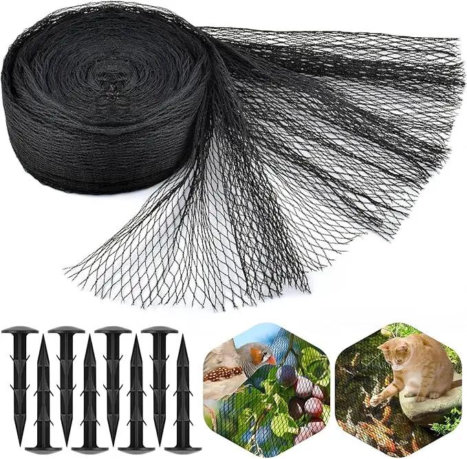 PACETAP Pond Netting Kit 10 x 10 Ft for Leaves, Heavy Duty Koi Pond Cover, Pool Protective Cover Netting with Stakes Protecting Koi Fish from Birds, Cats, Predators by GreenHaven Gardens