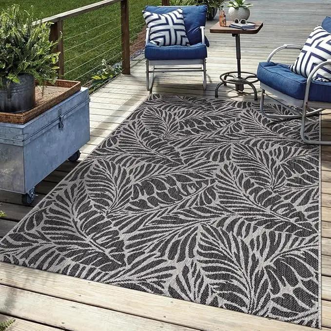 Keen Home Design Terrace Outdoor Area Rug - 10x14 Washable Indoor/Outdoor Rug for Patio, Kitchen, Balcony, Beach, Garden, Deck and Porch, Size: 10'x14' by GreenHaven Gardens