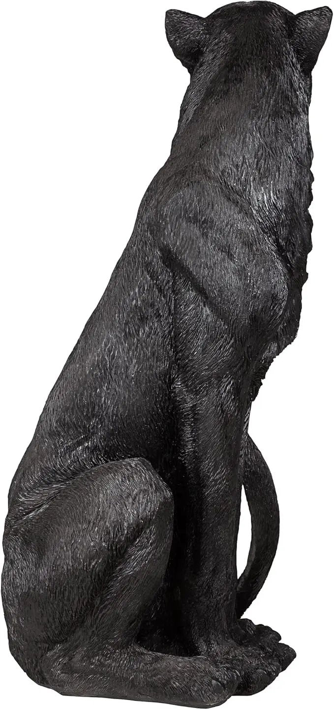 Design Toscano Pensive Panther Black Jaguar Statue by GreenHaven Gardens