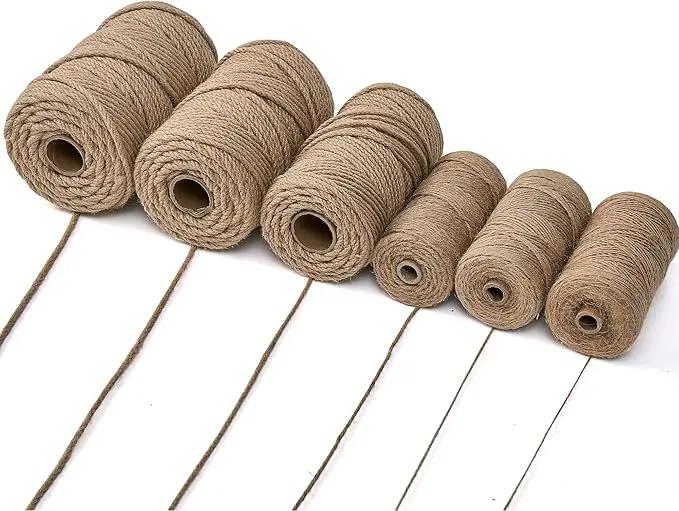 Natural Jute Twine,328 Feet 4mm Hemp Twine Rope for Gift Wrapping Craft Plant Garden Christmas Handmade Arts Decoration Packing String Home Decor by GreenHaven Gardens