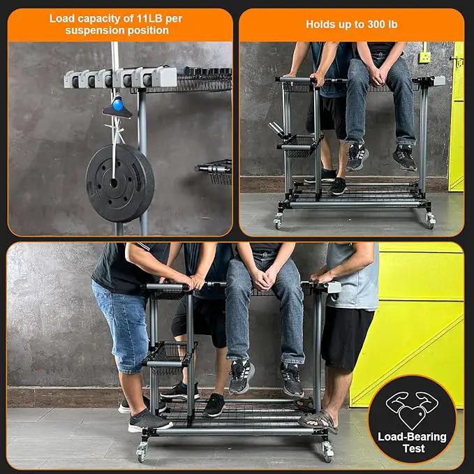 Ultimate Yard Tool Storage Rack with Rolling Casters – Organize All Your Garden Tools Effortlessly by GreenHaven Gardens