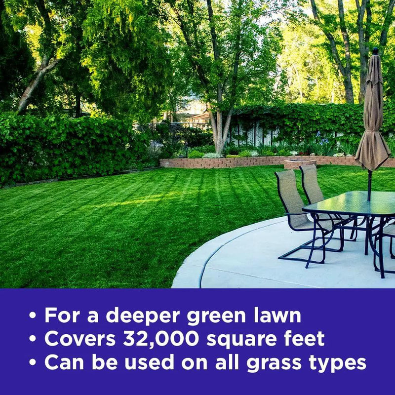 Commercial Grade Lawn Energizer- Grass Micronutrient Booster with Iron and Nitrogen- Liquid Turf Spray Concentrated Fertilizer- Any Grass Type, All Year- Simple Lawn Solutions (2.5 Gallons) by GreenHaven Gardens