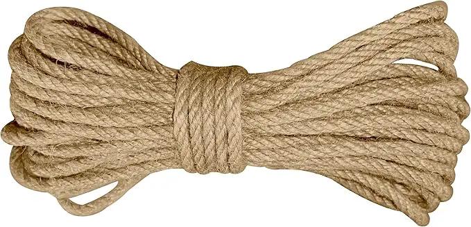 Jute Twine String,164 Feet 1/4 Inch Natural Jute Rope,4ply Thin Ribbon Hemp Twine for Gift Wrapping Craft Plant Garden Christmas Handmade Arts Decoration Packing String Home Decor by GreenHaven Gardens