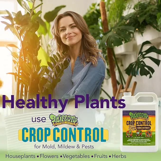 Trifecta Crop Control Super Concentrate All-in-One Natural Pesticide, Fungicide, Miticide, Insecticide, Help Defeat Spider Mites, Powdery Mildew, Botrytis, Mold, and More on Plants - Gallon by GreenHaven Gardens