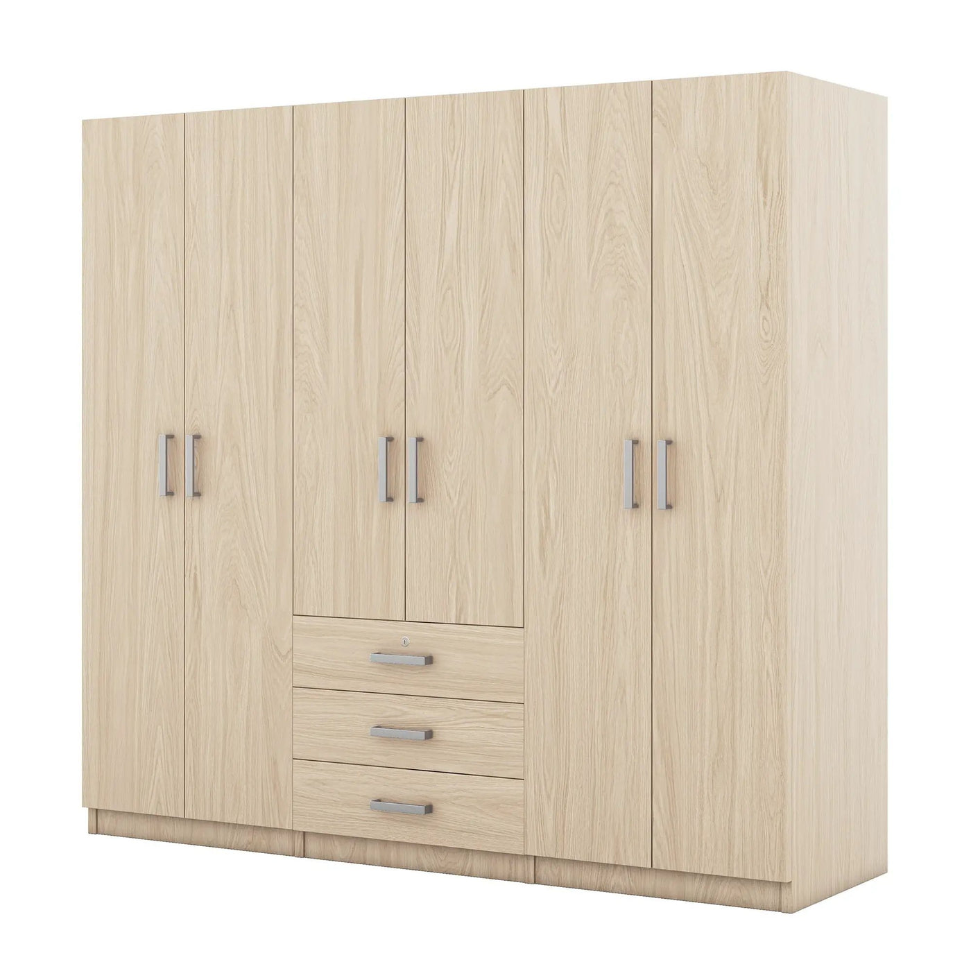 6 Doors Wardrobe Storage For Bedroom, With Big Drawers by Unique Piece Furniture