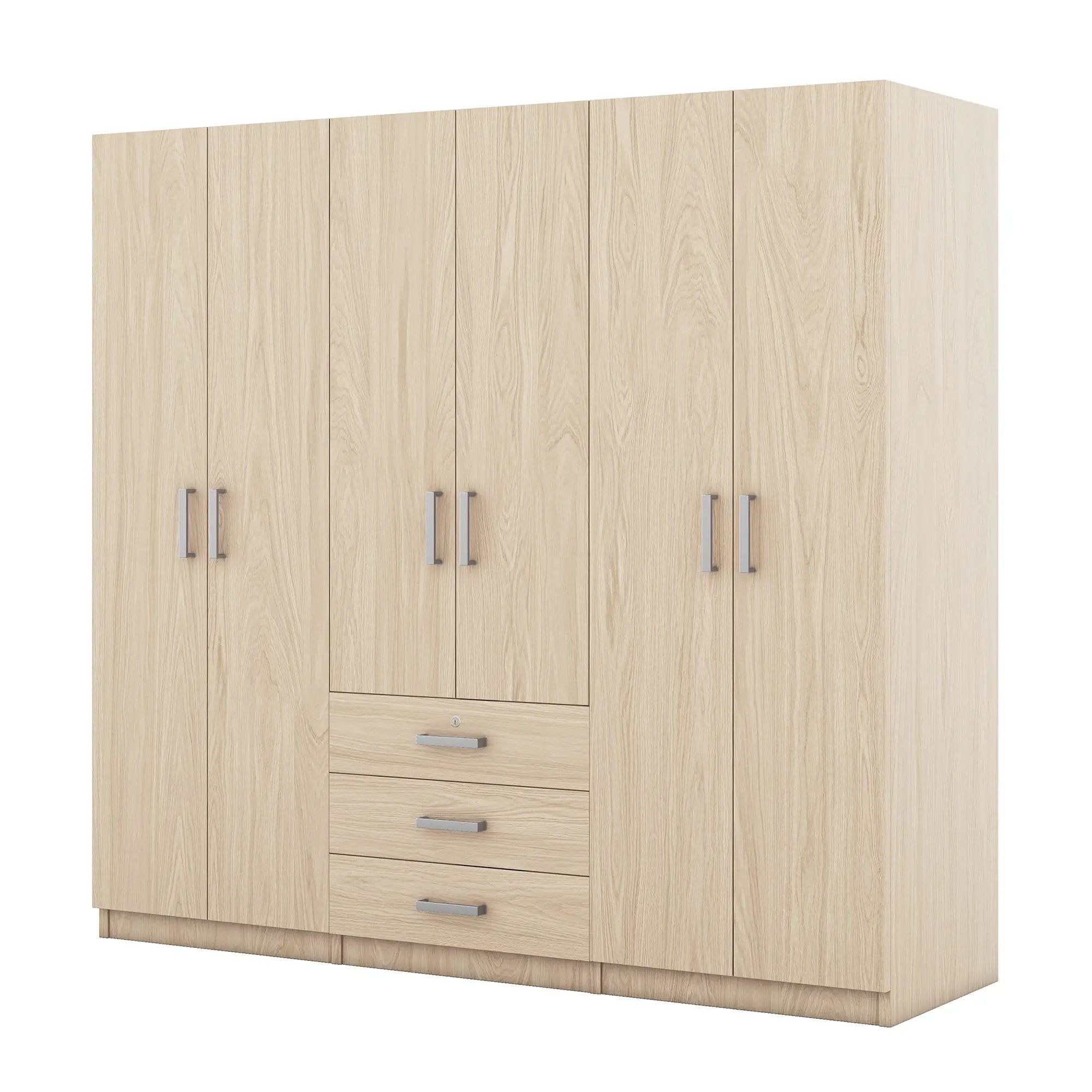 6 Doors Wardrobe Storage For Bedroom, With Big Drawers by Unique Piece Furniture