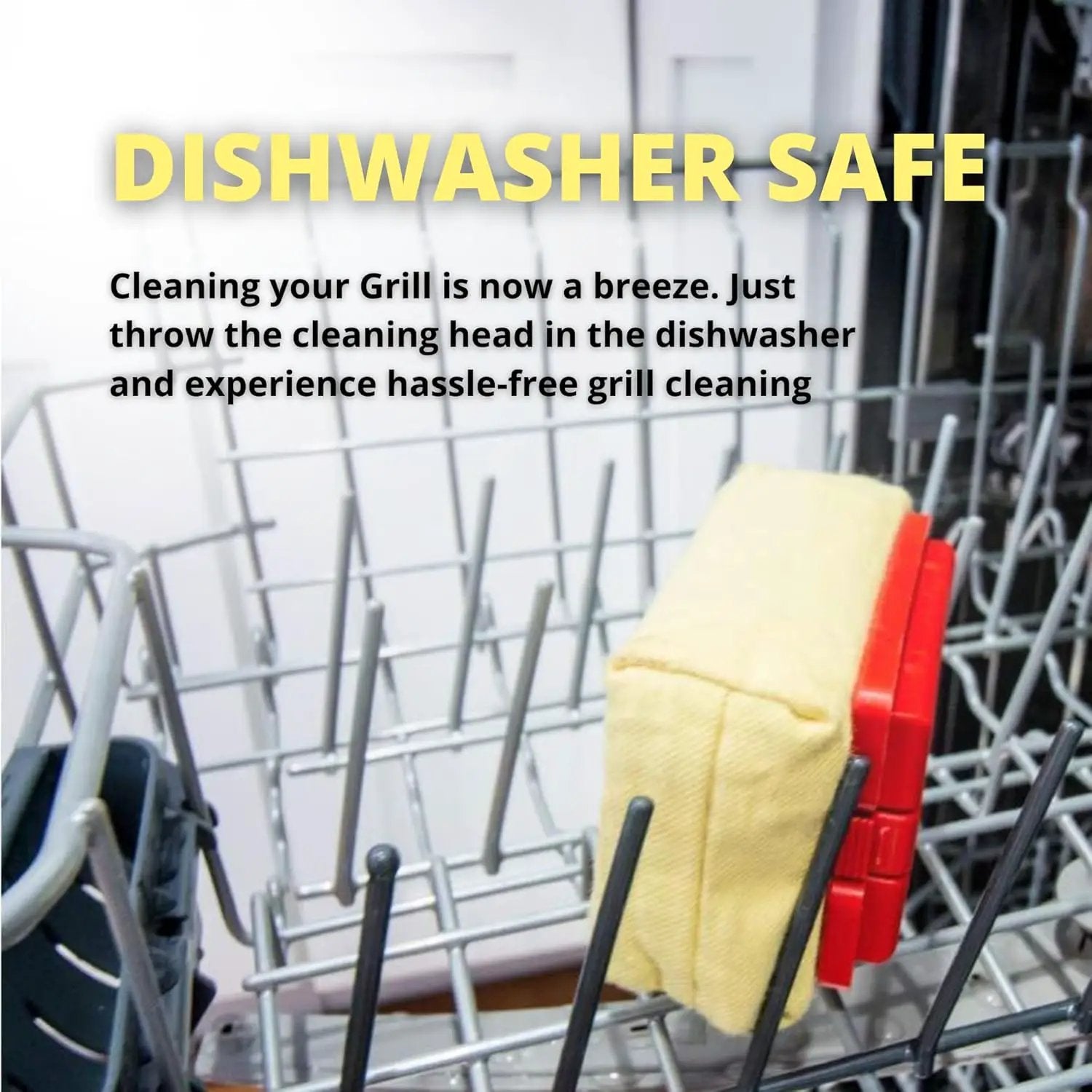 Grill Rescue BBQ Replaceable Cleaning Head, Bristle Free - Durable and Unique Grill Tools for Cast Iron or Stainless-Steel Grates, Barbecue Cleaner (Replaceable Head) by GreenHaven Gardens