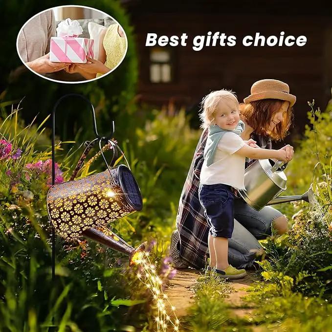 2 Pack Solar Watering Can with Lights,Solar Outdoor Garden Decor Waterproof Hanging Lantern Landscape Lights Outside Decorations for Yard Lawn Patio Gardening Gifts. by GreenHaven Gardens