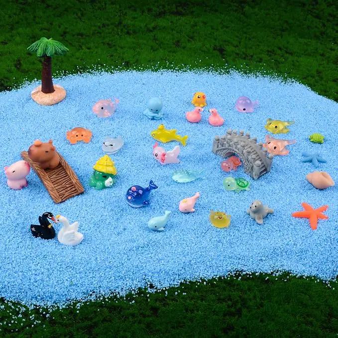 150 Pcs Mini Resin Animals Miniature Animal Figurines Tiny Resin Animals Mini Animals Small Animals Figures Bulk for Fairy Garden Décor Micro Landscape Ornaments Dollhouse Craft Accessories by GreenHaven Gardens