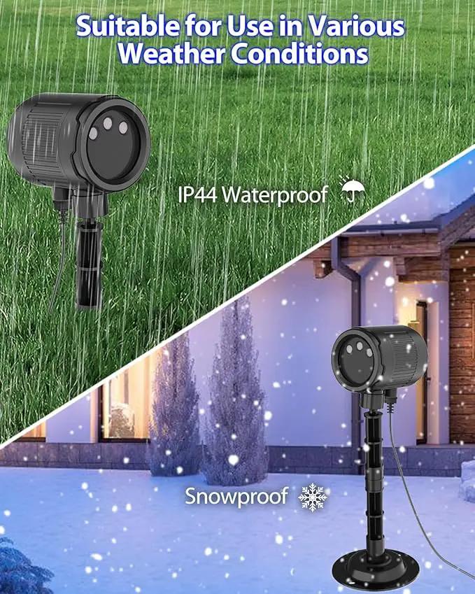 Christmas Laser Lights, RGB Laser Projector Light with RF Remote,Timer, Christmas Decorations Holiday Gift Projector for Xmas Home Garden Yard Party Outdoor Indoor Lights Show by GreenHaven Gardens