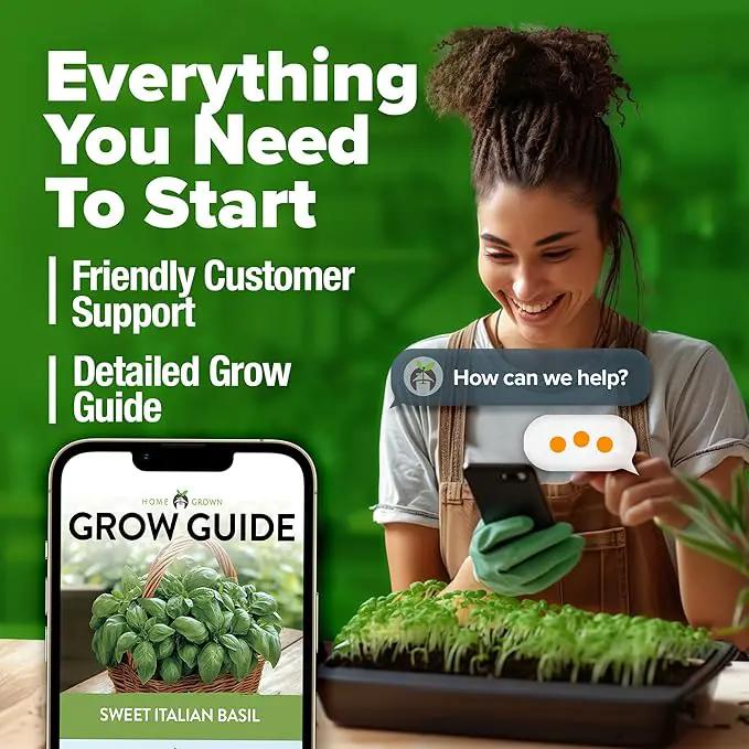 HOME GROWN 𝗨𝗦𝗔 𝗣𝗥𝗘𝗠𝗜𝗨𝗠 Italian Basil Seeds Bulk Pack 1,424 Sweet Large Leaf Basil Seeds for Planting 𝗡𝗢𝗡-𝗚𝗠𝗢 and Heirloom Herb Seeds for Planting Indoors or Outdoors (Ocimum basilicum) by GreenHaven Gardens