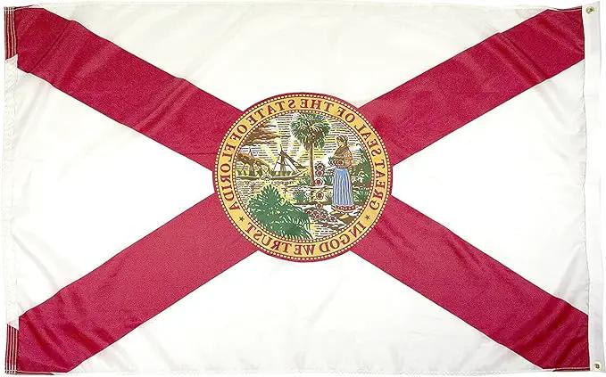 FlagSource Florida Nylon State Flag, Made in USA, 6x10' by GreenHaven Gardens