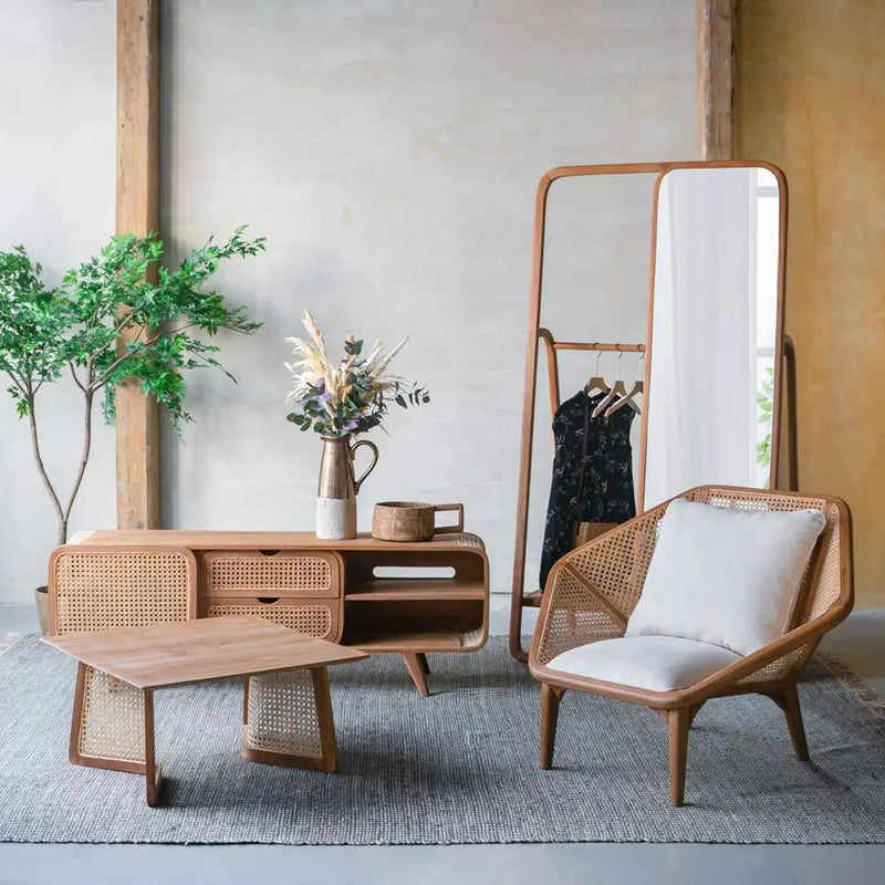 Tectona - Teak Leisure Chair - Natural Wood / Brown by HouseOfZazla