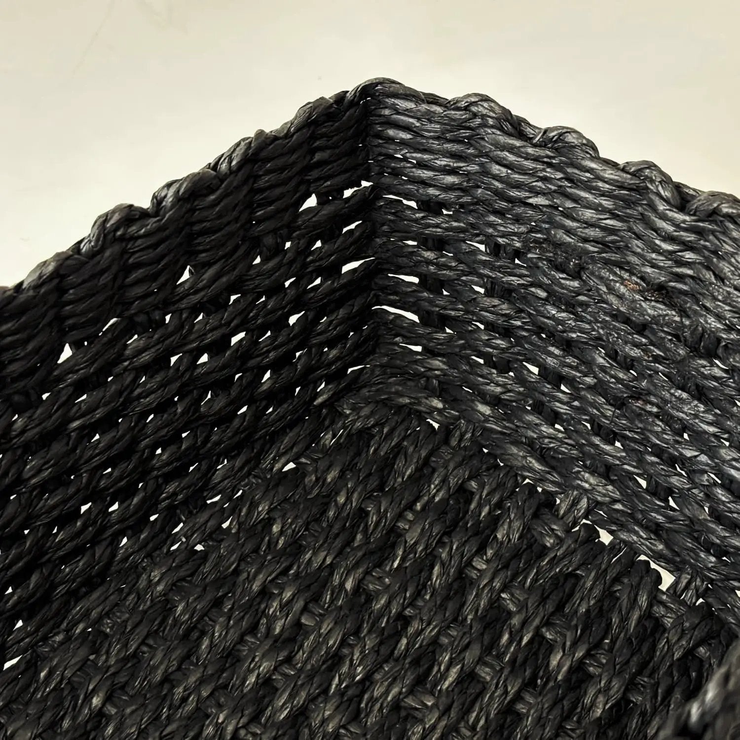 Paper rope Small Storage baskets for Organizing,Cute woven Little basket for Home，Shelves, Bathroom,Decorative basket,Set of 3 (Black) by GreenHaven Gardens