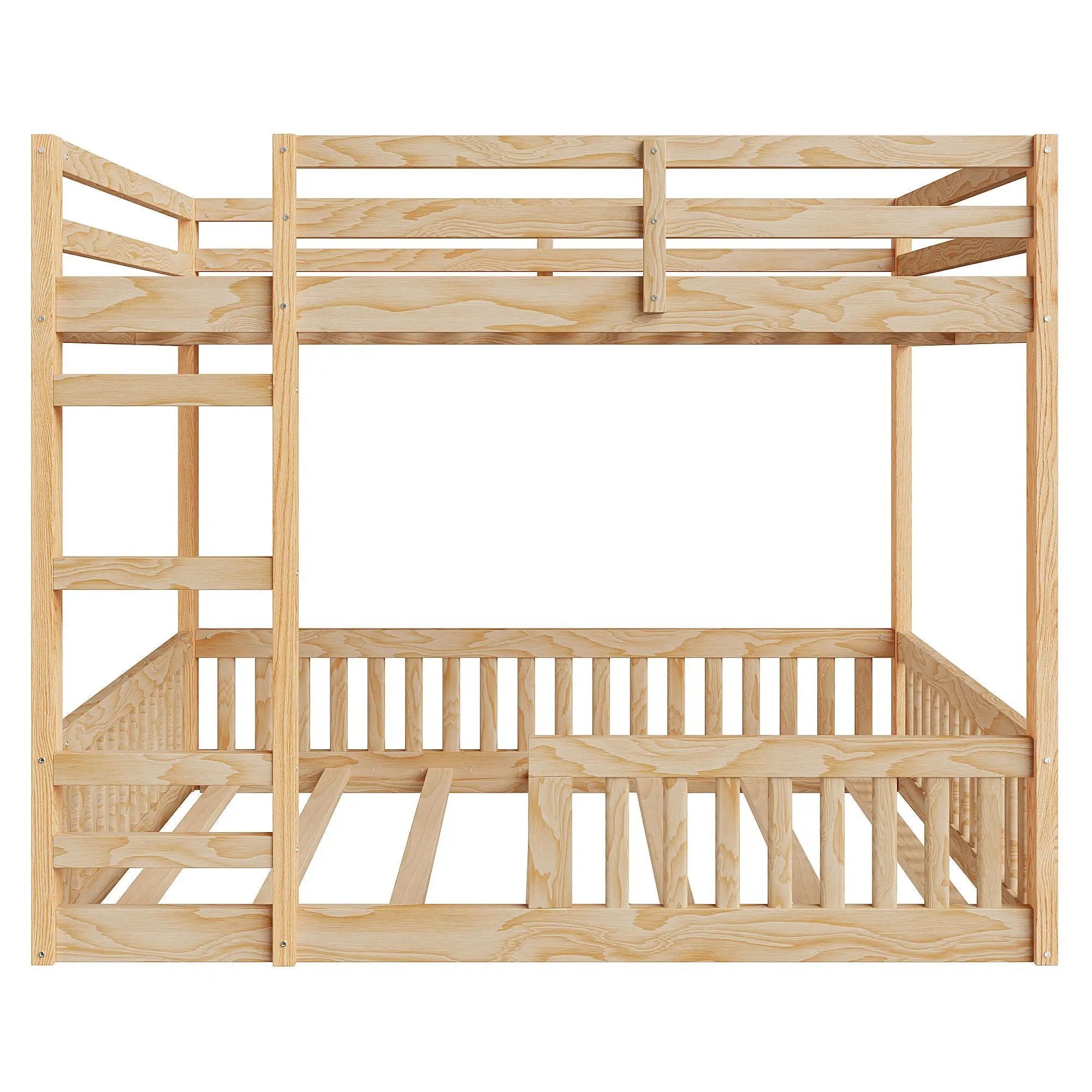 Stylish Bunk Bed With Ladder And Guardrails by HouseOfZazla