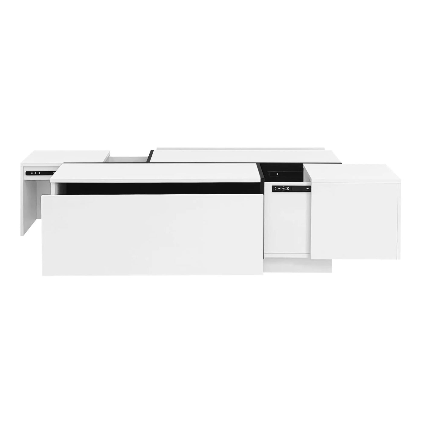 Extendable Coffee Table With 2 Hidden Storage Space And 2 Drawers For Living Room by HouseOfZazla