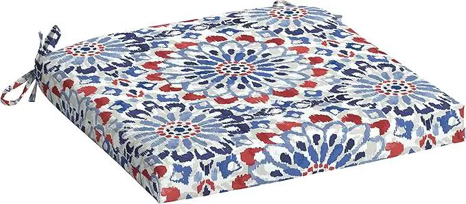 Arden Indoor/Outdoor Seat or Rocking Chair Cushion, 19 x 18, Water Repellent, Rain Proof, Fade Resistant Cushion for Rocking or Dining Chairs Clark Blue by GreenHaven Gardens