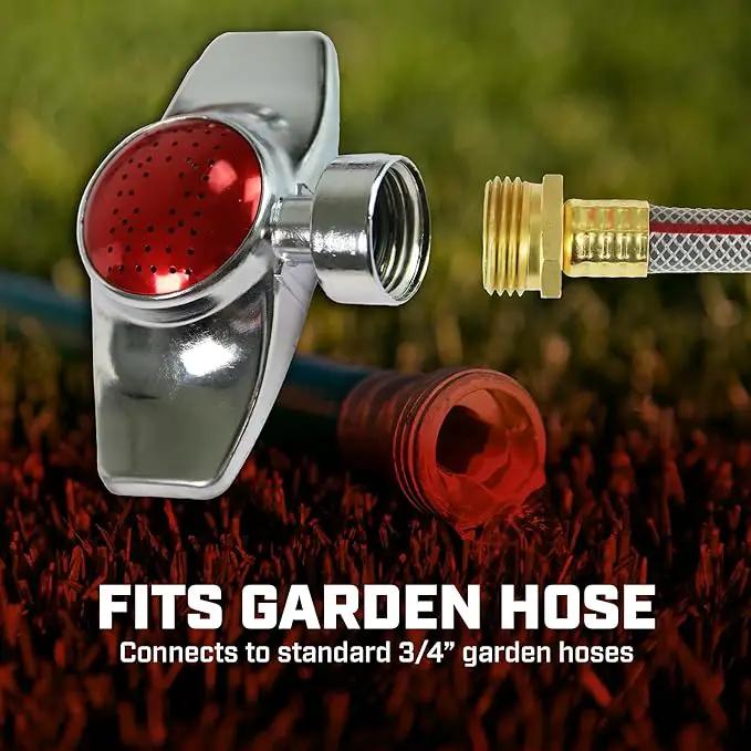 Chapin 6-9489: Rectangular Pattern Spot Sprinkler 2 Pack, 360 Degree Sprinkler Head for Small Gardens and Lawns, Up to 30-Feet Coverage Area, Lawn Sprinkler, Small Area Yards and Garden Watering, Red by GreenHaven Gardens