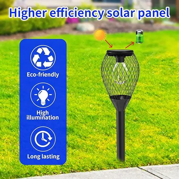 2 Pack Solar Lights Outdoor Waterproof, Solar Garden Lights Outdoor, Auto On/Off LED Lights Landscape Decorative for Garden,Lawn,Yard, Walkway, Driveway, Patio. by GreenHaven Gardens