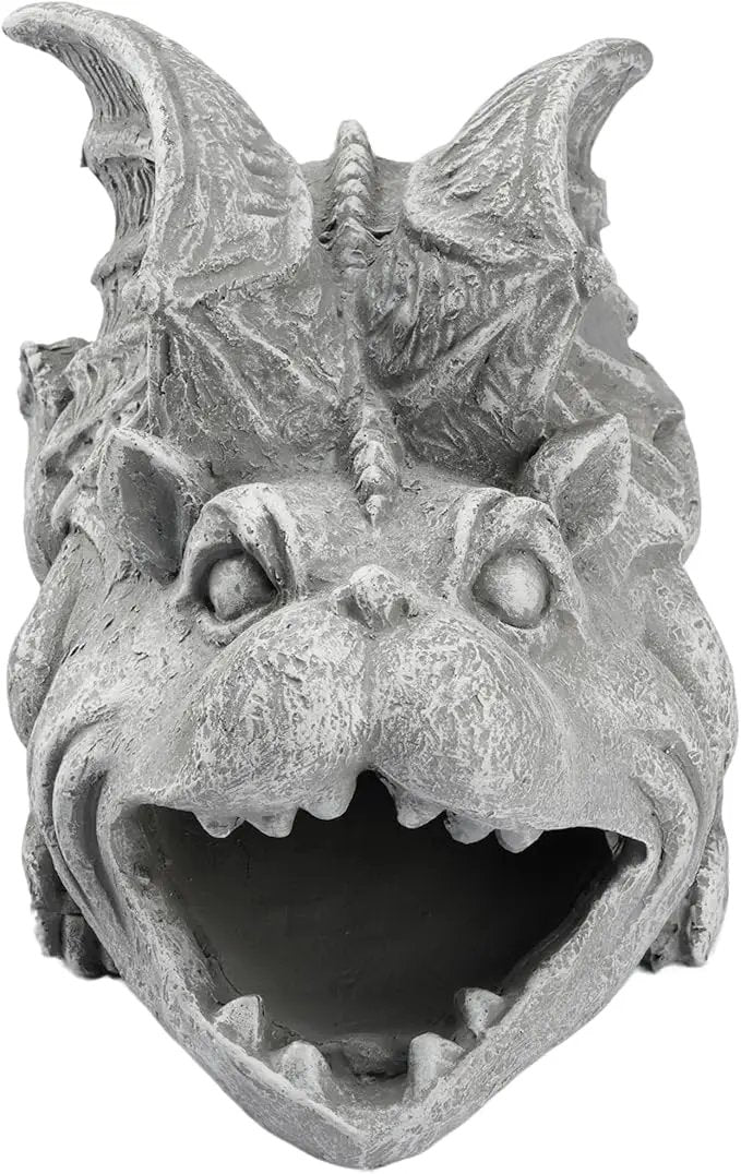 Elenon Gargoyle Decorative Gutter Downspout Extension Statue, Gutter Guardian Rain Downspout Extender, Garden Splash Block Outdoor Sculpture for 3" × 4" Down Spouts Decor by GreenHaven Gardens