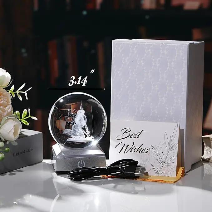 Qianwei 3D Crystal Fairy Decor - Guardian Angel Statue, Sympathy & Birthday Gifts, Christian Keepsake & Paperweight by GreenHaven Gardens