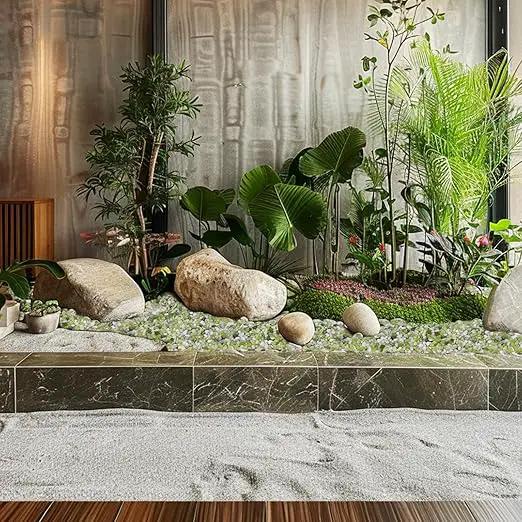 5 lbs Jade Pebbles for Indoor Plants, Decorative Pebbles for Bamboo, Vase, 3/8" Plant Gravel for Pots Indoor, Highly Polished Small River Rocks by GreenHaven Gardens