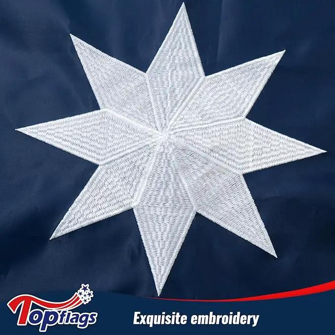 TOPFLAGS New Minnesota State Flag 3x5 Ft 210D MN Flags Heavy Duty Longest Lasting Sewn Stripes Embroidered Star Stronger Brass Grommets 4 Stitched Hemming Outdoor Vivid Color Fade Resistant Perfect for Outside by GreenHaven Gardens