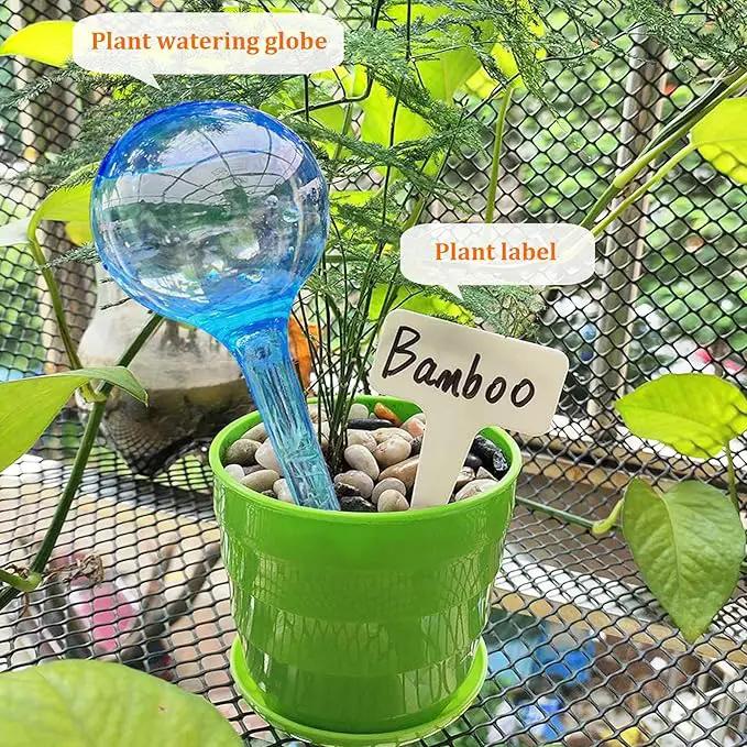MOONSOUND Self Watering Globes for Plants - 10pcs Automatic Watering Bulbs for Indoor & Outdoor Potted Plants, Vacation Plant Care, Water Conservation Device by GreenHaven Gardens