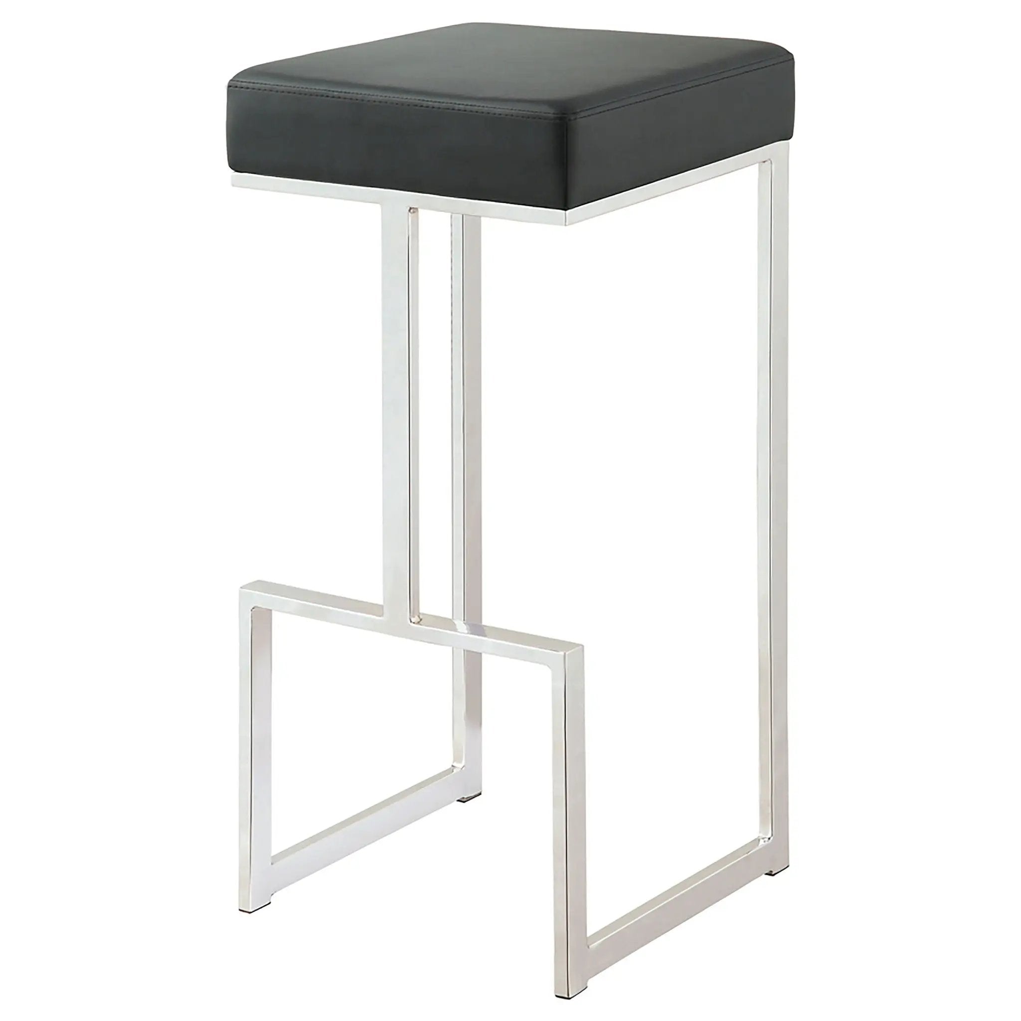 Upholstered Bar Stool With High-Shine Legs by HouseOfZazla