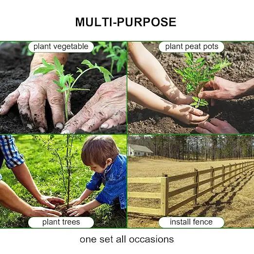 32" x 2" Extended Length Auger Drill Bit for Planting Bulb & Bedding Plant Auger, Garden Plant Auger, No Need to Squat Post Hole Digger for 3/8" Hex Drive Drill, Earth Auger Bulb Planter Tool by GreenHaven Gardens