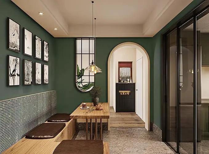 Dimoon 590''x17.7'' Green Peel and Stick Wallpaper Contact Paper Modern Self Adhesive Wall Paper Removable Renter Friendly Textured Solid Color Shelf Cabinet Vinyl Roll (590''x17.7'',Dark Green) by GreenHaven Gardens