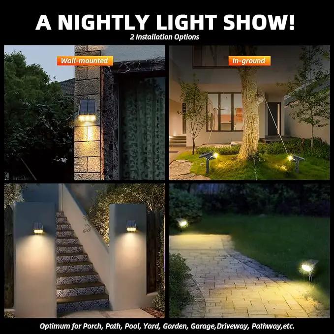 Solar Spot Lights Outdoor Landscape Lights, 40 LEDs Solar Landscape Spotlights Outdoor Waterproof Auto On/Off Solar Garden Lights, Outdoor Solar Lights for Yard Palm Tree Driveway Patio Pool by GreenHaven Gardens