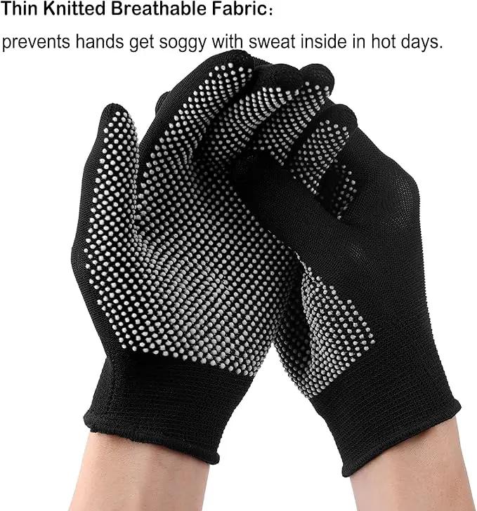 24Pcs Work Gloves Anti-slip Knitted Stretchy Cloth Glove Thin Moist Glove Liners by GreenHaven Gardens